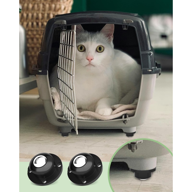 TRVL FIELDER Self Adhesive Caster Wheels for Furniture, Small Casters