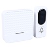 Wireless Doorbell White Self Power 20 to 80dB Adjustable Volume