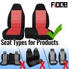 Fioqe 2PCS Front 60/40 High Back Bench Seat Cover for