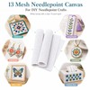 13 Mesh Needlepoint Canvas for Stitching: Rolled Mono Canvas Crease-Free