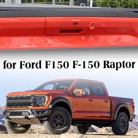 Jogon Carbon Fiber Tailgate Handle Cover for Ford F150 Raptor Lariat Platinum King Ranch XLT 2021 2022 2023 2024 2025 2026 Trunk Lid Trim (Glossy Carbon)