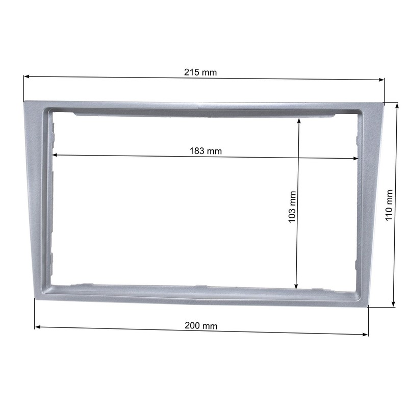 tomzz Audio 2439-138 Double DIN Radio Faceplate Compatible with Opel
