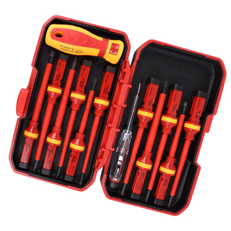 Premium Insulated Screwdrivers Set Insulated Professional Electricians Slotted Crossed Screwdriver