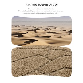 Beige Bath Mat, 20x32 Soft Microfiber Bathroom Mat for Shower Tub Sink, Non Slip Cute Mossy Absorbent Bathmat Machine Washable