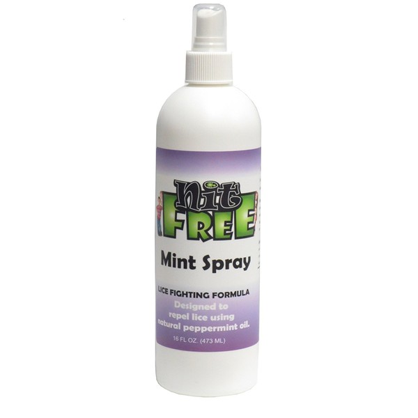 Nit Free Mint Spray, Head Lice Peppermint Repellent Spray,for Daily use. (16 Ounces)