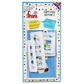FMM Gift Tag Cutter Set of 2 plus embellishments