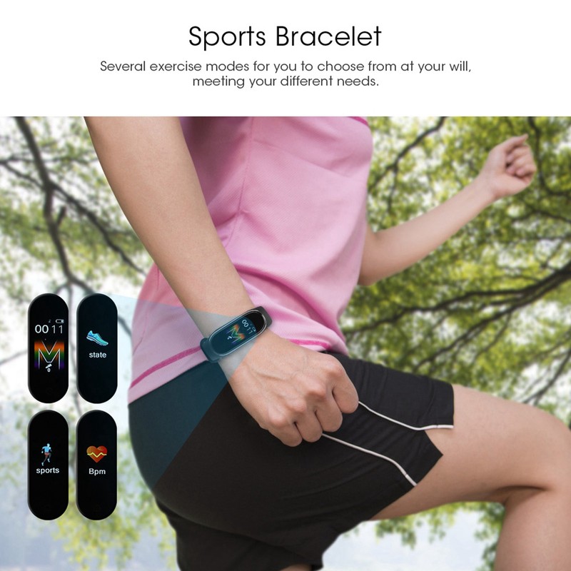M5 Waterproof Smart Bracelet Touch Screen Step Counting Sports Band