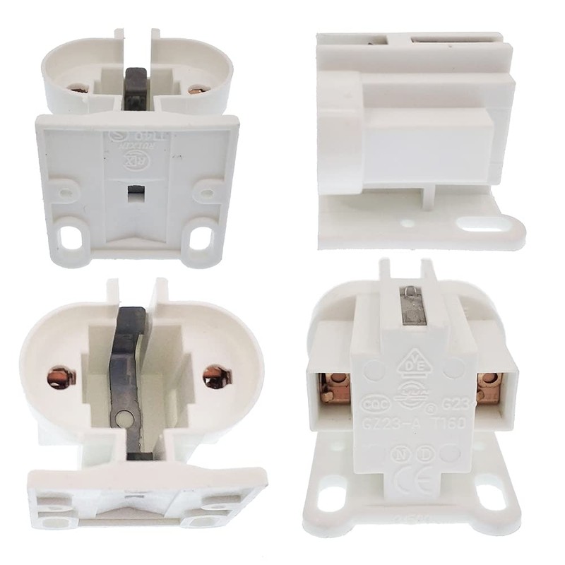E-Simpo® 6pcs G23 G23-2 Lamp Holder 5W 7W 9W 2-Pin
