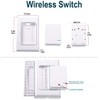KCMYTONER 1PK Mini Wireless Light Switch with Wall Panel and