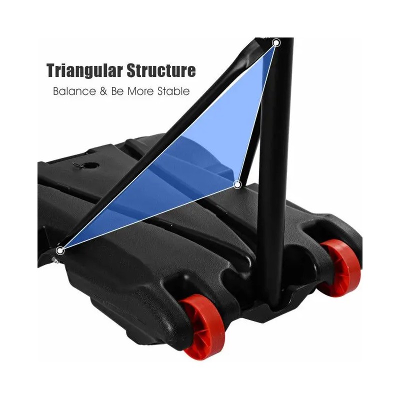 Adjustable Basketball Hoop System Stand with Wheels for Court Equipmentcolor: