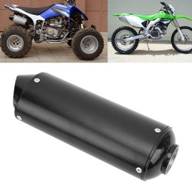 Pit Bike 125 cc Exhaust Pit Bike Exhaust Pit Bike Exhaust Pit Bike Exhaust Pit Bike Muffler Exhaust 32 mm 1.3 Inch Exhaust Pipe Silencer Black for 90 CC 110 CC 125 CC 150 C