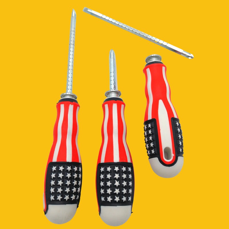 Screwdriver (3 PCS) 2 in 1 Adjustable Length, Reversible Dual