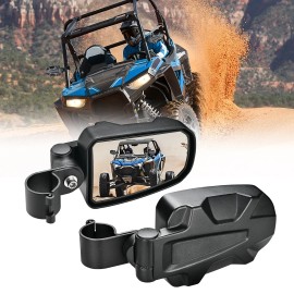Nilight UTV Side Mirrors Offroad Rear View Mirrors Aluminum 2 Years Warranty