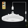 HOXIYA Plug in Ceiling Fan With Light with 19.68ft Long