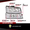Headlights Assembly Fit Chevy Silverado 1500/2500/3500 HD Models 2003-2006