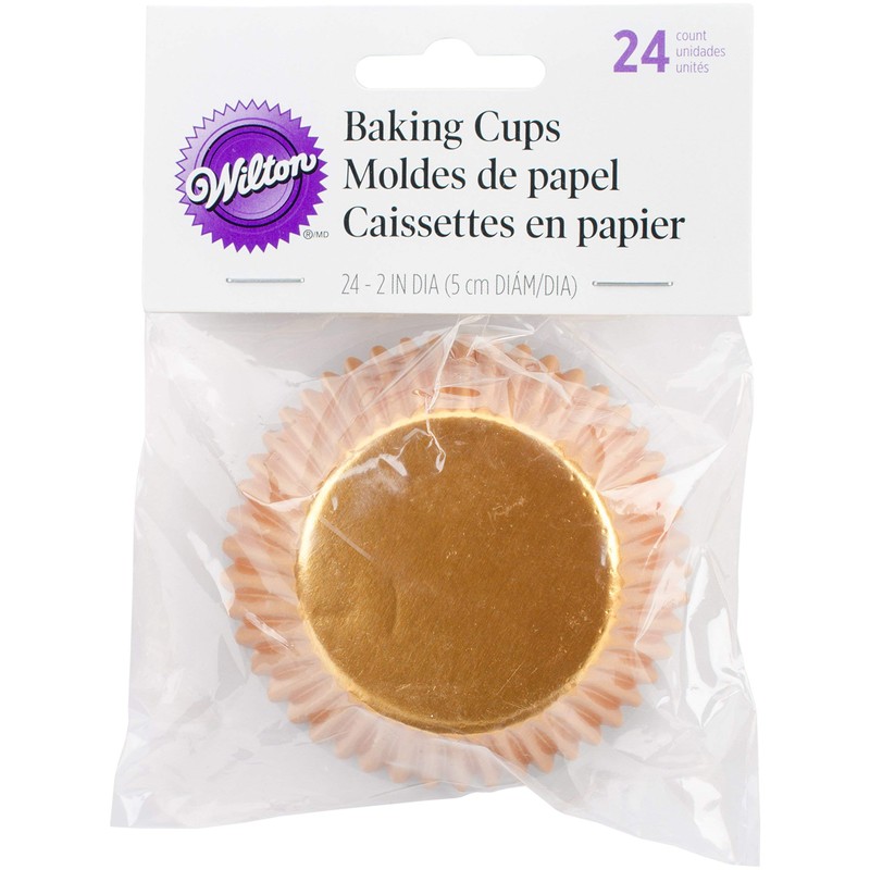 Wilton BAKECUPS GOLD FOIL 24CT, Standard (415-206)