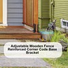 Deck Post Anchor Base Brackets, Adjustable Wood Fence Pergola Post