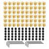 sourcing map 100pcs Pin Backs Locking Pin Locking Pin Keepers