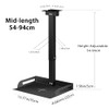 UineHiot Projector Ceiling Mount, Adjustable Height, Aluminum Alloy Material, Compatible