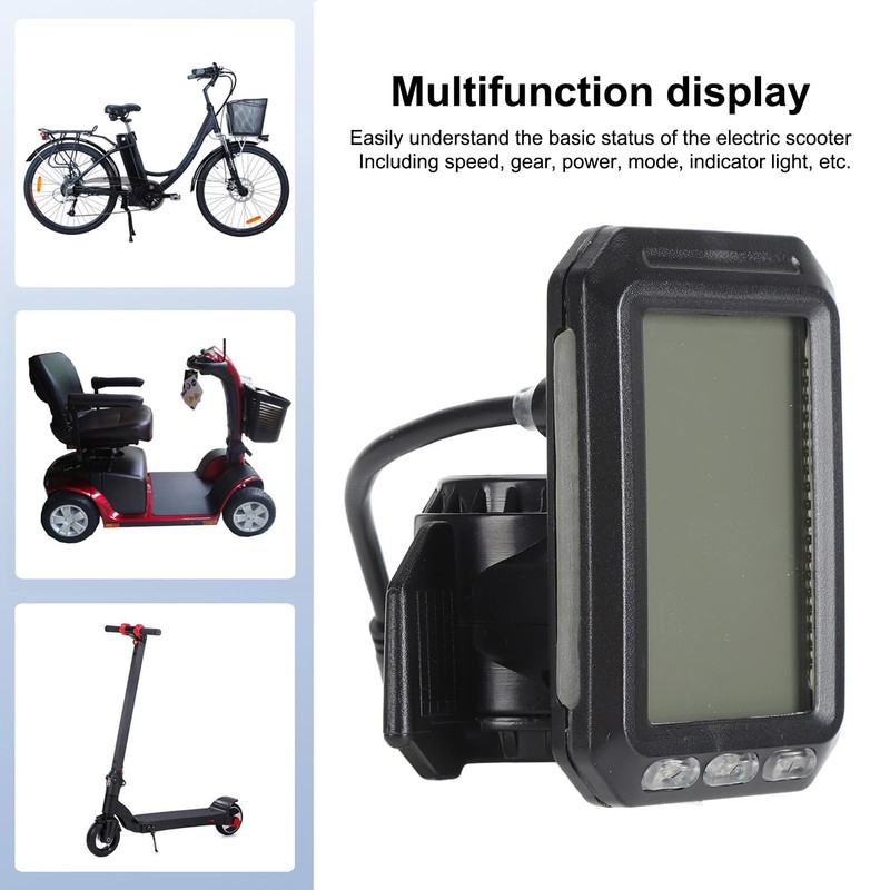 Electric Scooter Instrument, Scooter Display Control Panel, 6-pin Highstrength Large