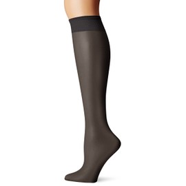 Berkshire Women's All Day Knee High Sandalfoot Pantyhose, Off Black, 8 1/2 - 11