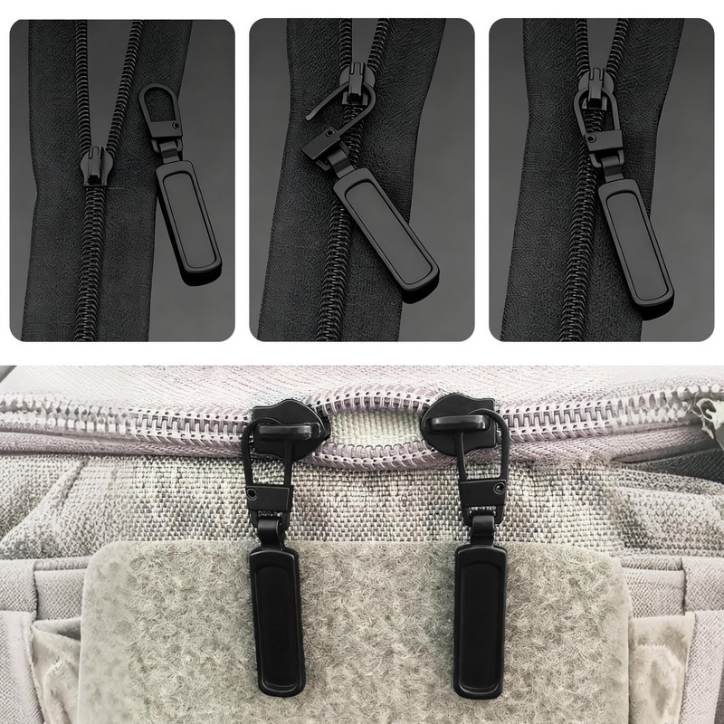 16 Pcs Zipper Pulls, 5 Types Replacement Zipper Puller Tabs