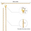 Topacket 24 Pack Necklace Chains Bulk,Gold Plated Stainless Steel DIY