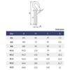 (6 Pieces) M10 Heavy Duty Thread Eye Hook 304 Stainless