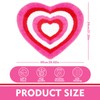 JarThenaAMCS Valentine's Day Bath Rug Red Pink Heart Shape Tufted