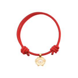 Pulsera Borreguito de la abundancia - Amuleto de la suerte - Fortuna - detalle especial - Navidad - el mejor regalo para tus seres queridos - Regalo año nuevo - Tutti Joyería (a. Soga Ajustable, 1 Pulsera)