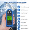GOYERRNES Handheld Anemometer, Mini Digital Wind Speed Meter Gauge for