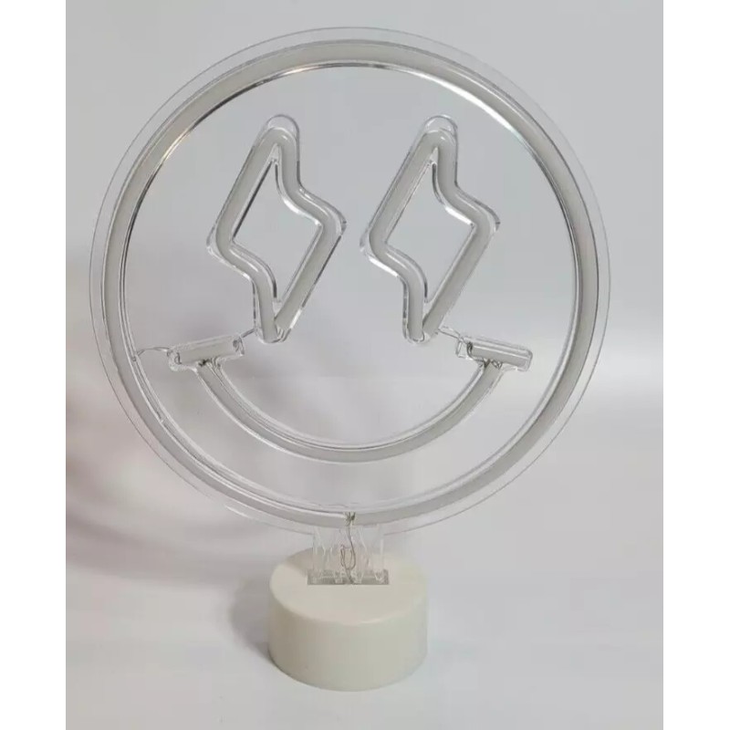 VIVITAR RGB Smiley Face Neon Desk Light With Remote