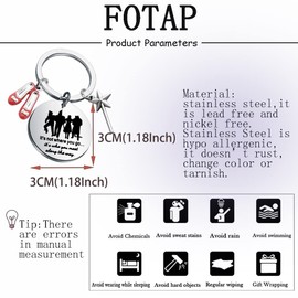 FOTAP Going Away Gifts Moving Away Gifts Movie Fans Gifts Magic Wand Charm Movie Theme Inspirational Quote Jewelry (the way-ca)