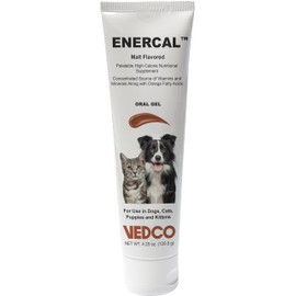 Enercal Malt Flavored High-Calorie Nutritional Supplement Oral Gel for Dogs and Cats - 4.25 oz
