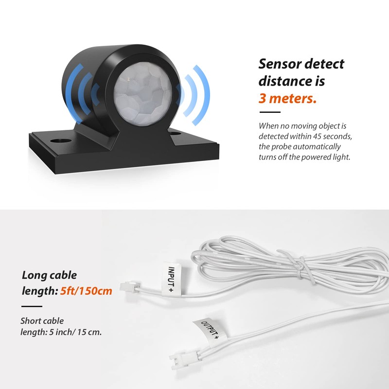 Motion Sensor Light Switch Indoor 12V Wall Switch for RV
