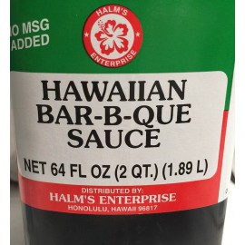 Halm's Hawaiian BBQ Bar-B-Que Sauce Hawaii