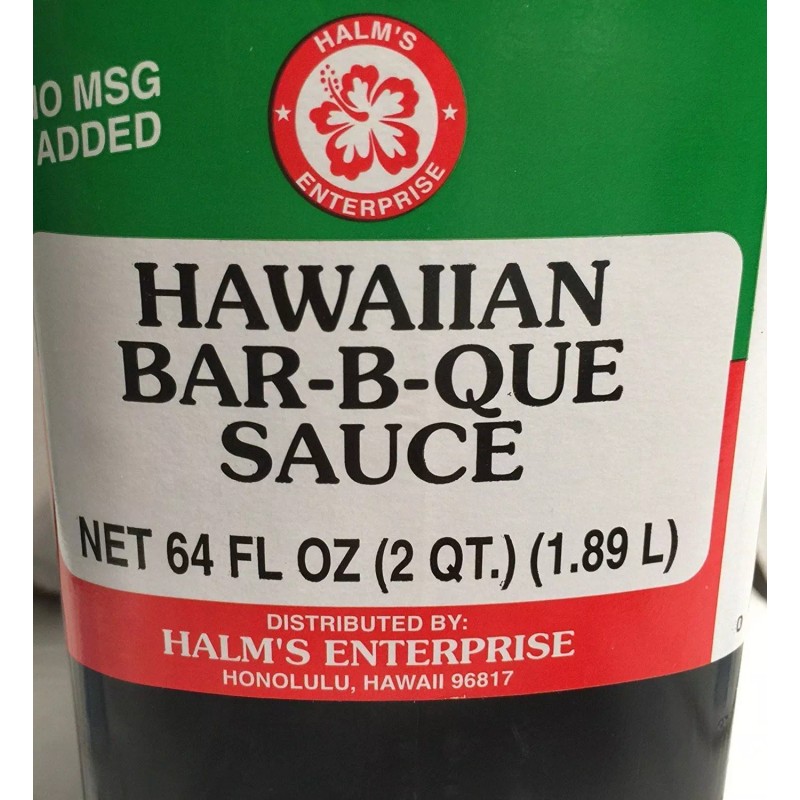 Halm's Hawaiian BBQ Bar-B-Que Sauce Hawaii