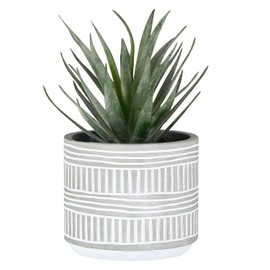 Derekey Artificial Plants Indoor Fake Plants for Home Decor and Office Decor, Succulents Plants Artificial in Pots,8 Inch(Pack of 1)