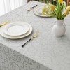 Romanstile Washable Tablecloth 140 x 180 cm Grey Rectangular Jacquard