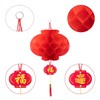 TopAAA - Faroles de papel rojo chino de 10 pulgadas,