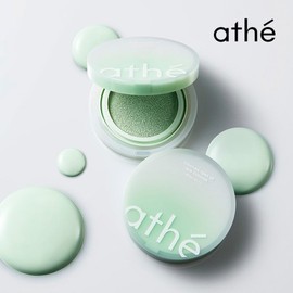 Attee (아떼뷰티)아떼 비건 릴리프 라이팅 톤업 선 쿠션 톤 코렉팅 그린 베지그린 (SPF 50+/PA++++) (ATTE BEAUTY) ATTE Vegan Relief Lighting Tone-Up Sun Cushion Tone Correcting Green Beige Green (SPF 50+/PA++++)