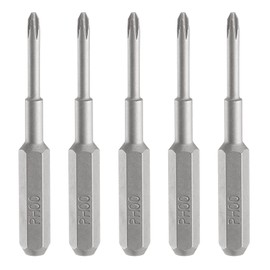 HARFINGTON 5pcs PH00 Phillips Screwdriver Bit 5/32" Hex Shank 35mm/1.38" Length Magnetic Cross Head Hex Bits S2 Steel Screw Driver Bit