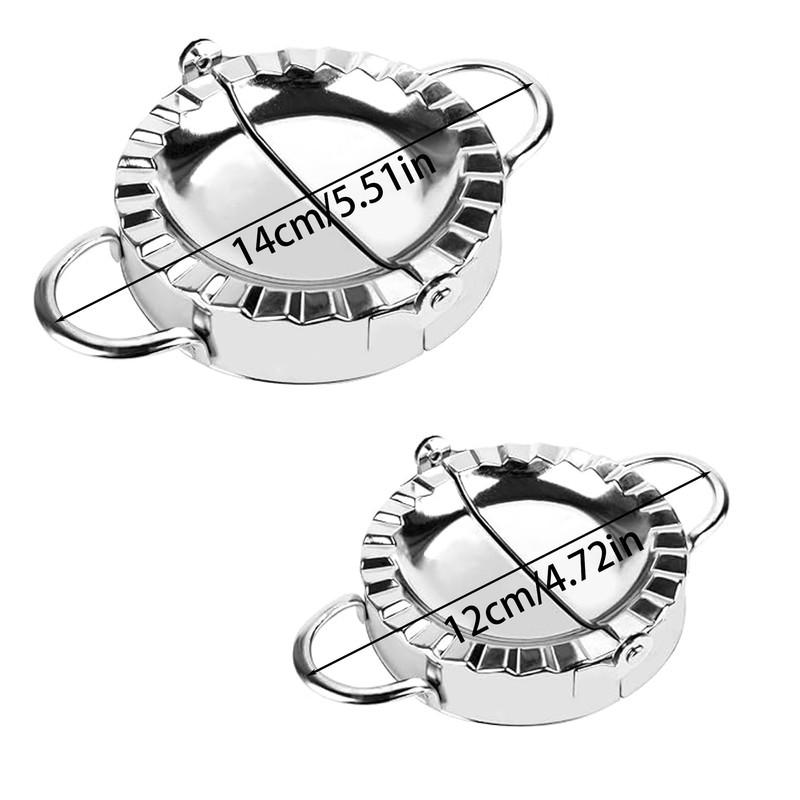 2 pieces, dumpling maker, stainless steel dumpling mould, dumpling mould,