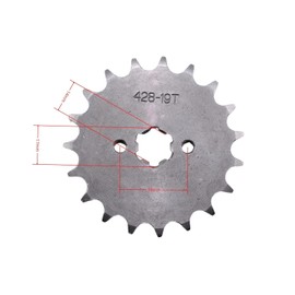 Motorcycle Engine Chain Sprocket Sprockets Small Replacement Teeth Against Sprocket for 50cc 70cc 90cc 110cc 125cc 140cc 160cc Dirt Pit Bike, Mini Bike, TaoTao, Roketa, Coolster, Sunl, ATV, Quad (428
