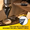 Anfrere 12 Sizes Step Drill Bit, 1/4 to 2-3/8 inch