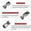 sourcing map 6pcs Brad Point Drill Bits 3/32" - 3/8"