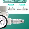BOGERDACK 3/8" NPT Air Compressor Regulator, with 0-150 PSI Gauge,