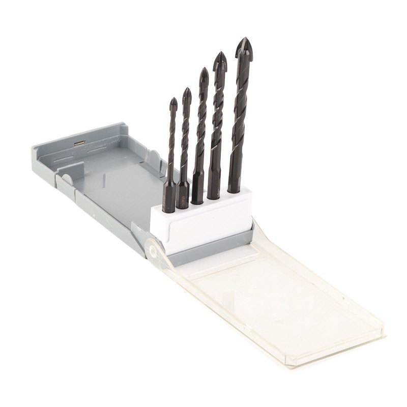 Twist Drill Set Wall Triangular Drill Bits 4MM 5MM 6MM