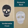 Large Skull Back Patch Black - 15.3 x 20.8 cm