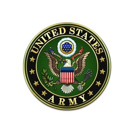 7.5" Pre-Cut Round United States Army Logo Edible Image!